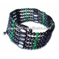 Magnetic Green Plastic Beaded wrap Bracelets & Necklace 36"